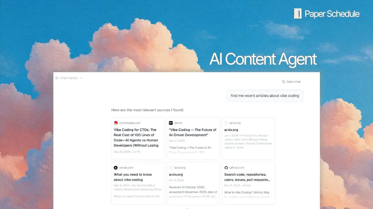 Paper Schedule image number 01