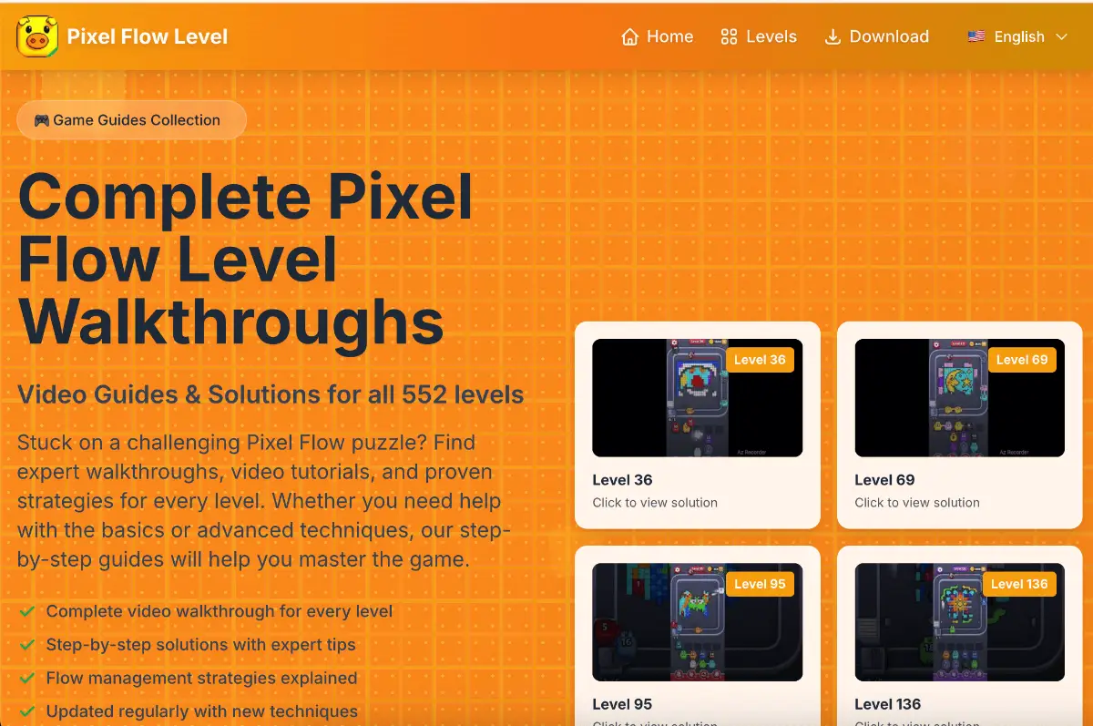 pixel flow level product image