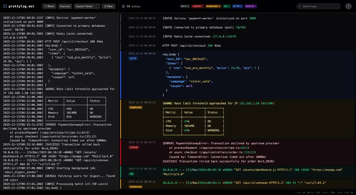 PrettyLog image number 01