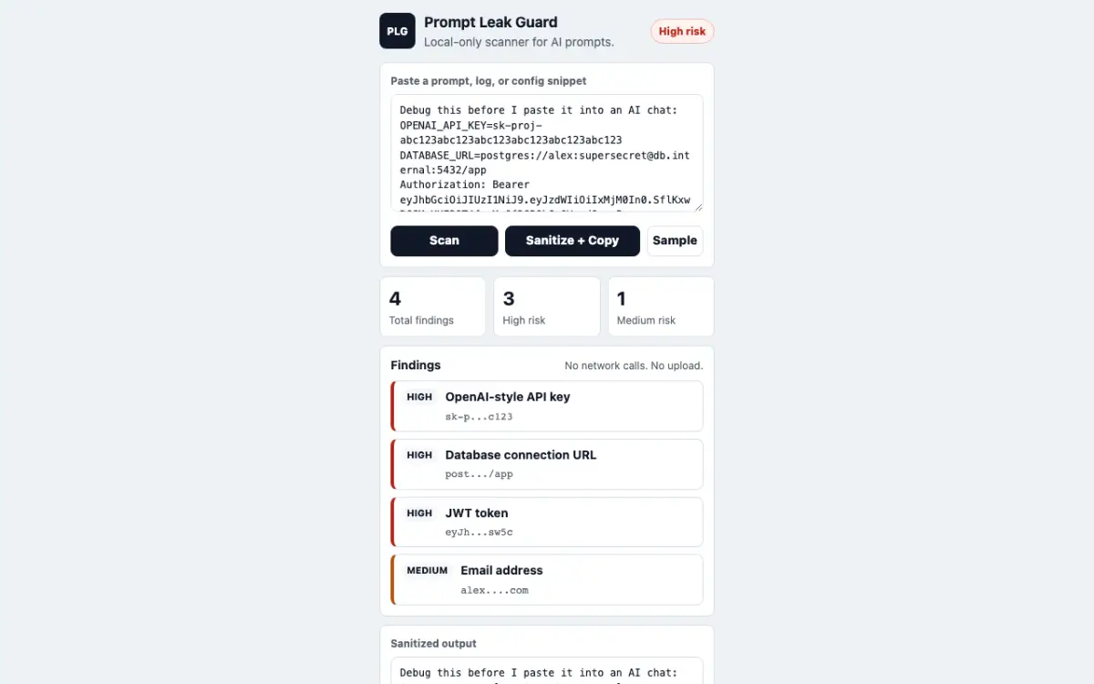 Prompt Leak Guard product image
