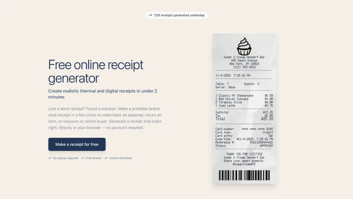Receipts Maker image number 01