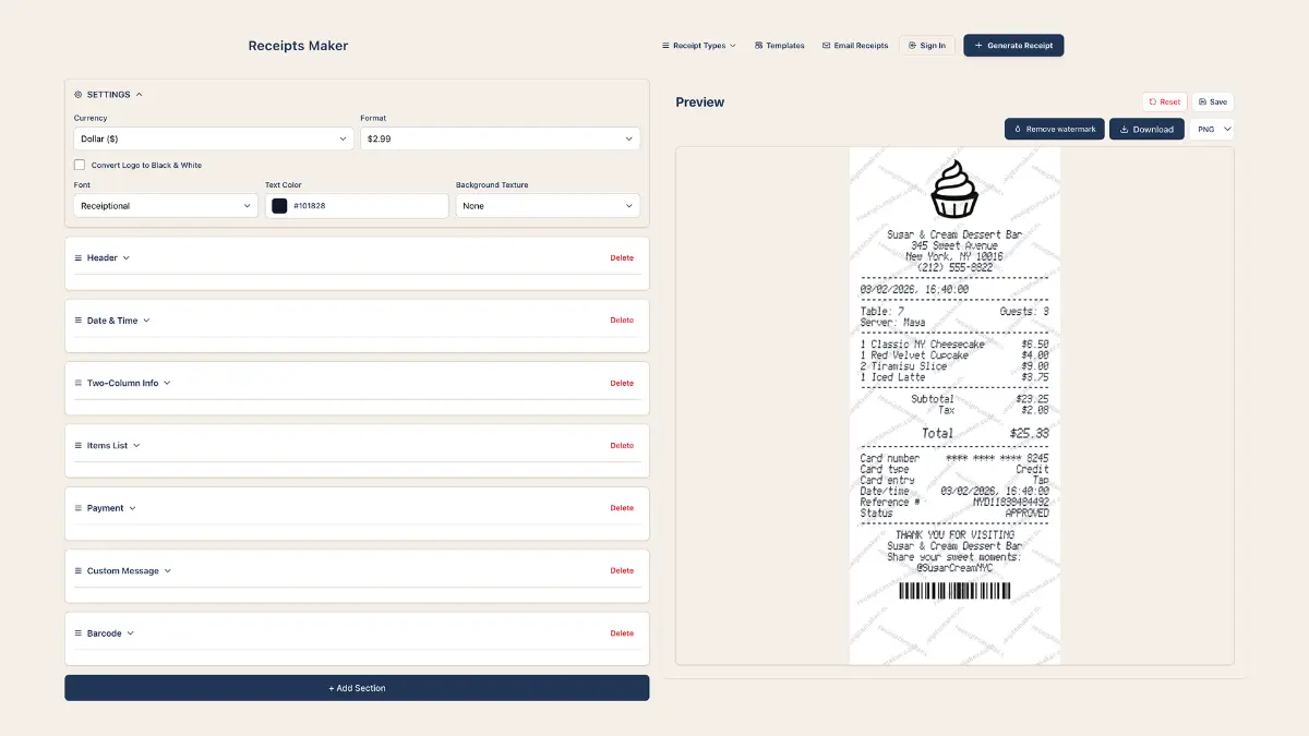 Receipts Maker image number 11