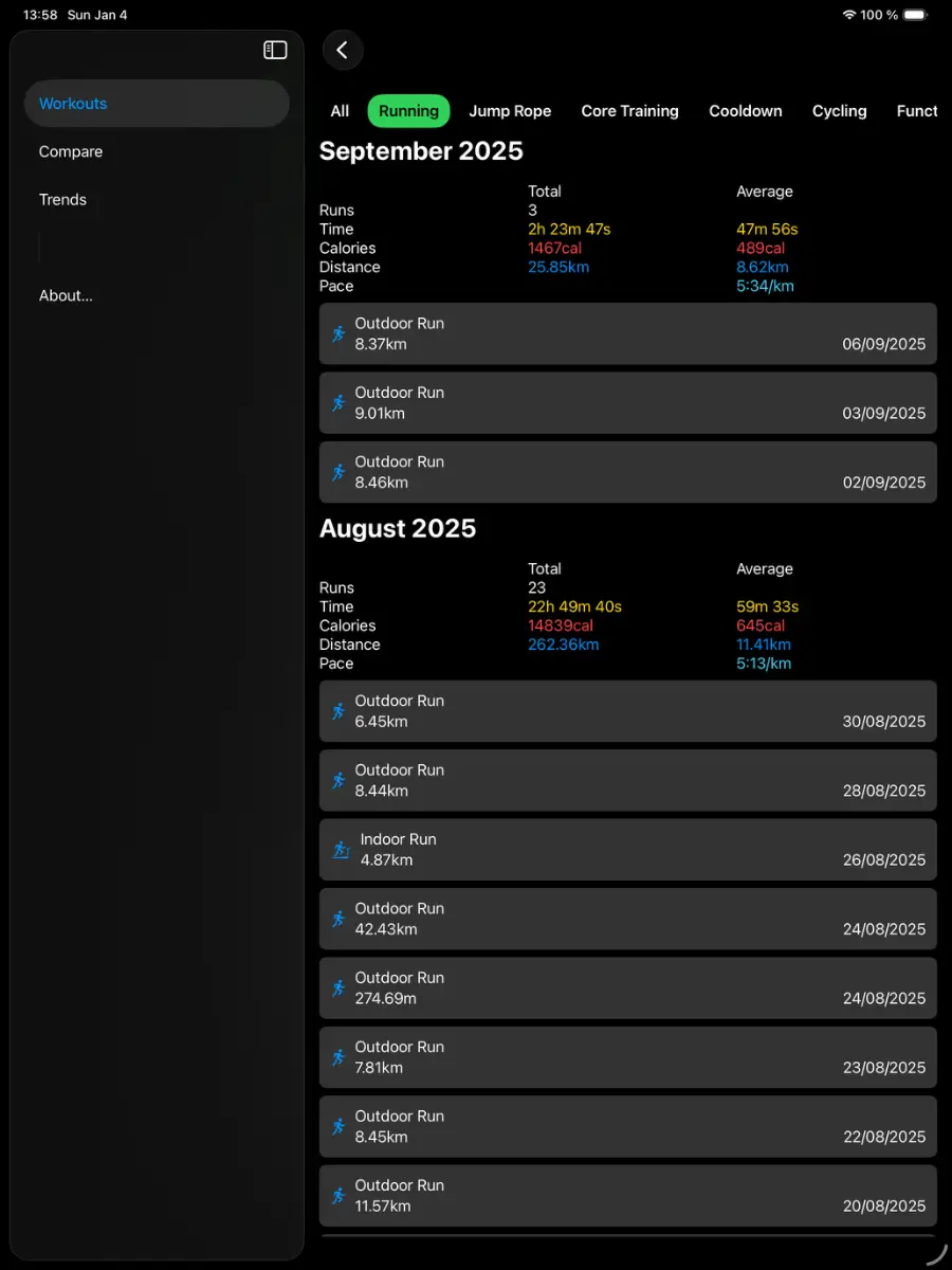 RunRecap for iPad image number 21