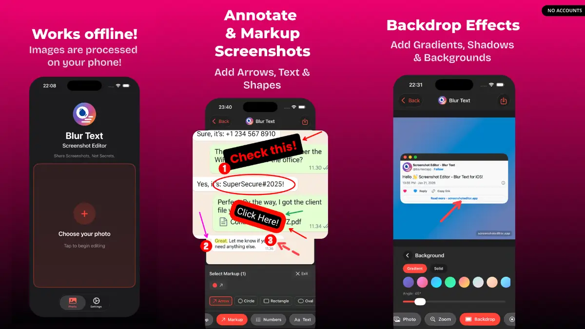 Screenshot Editor - Blur Text image number 21