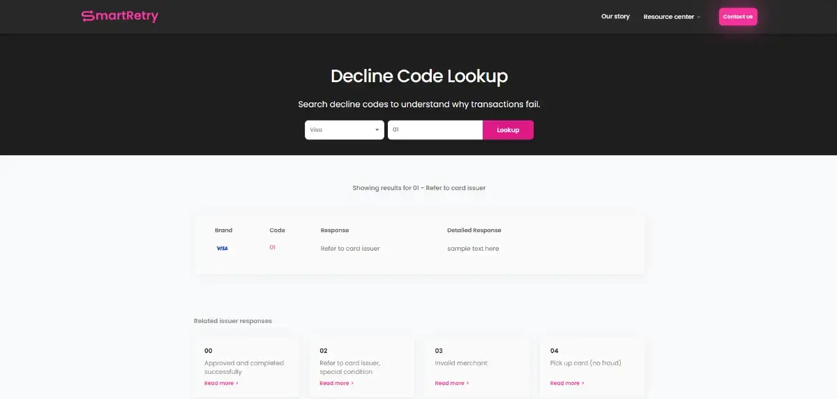 SmartRetry Decline Codes image number 21
