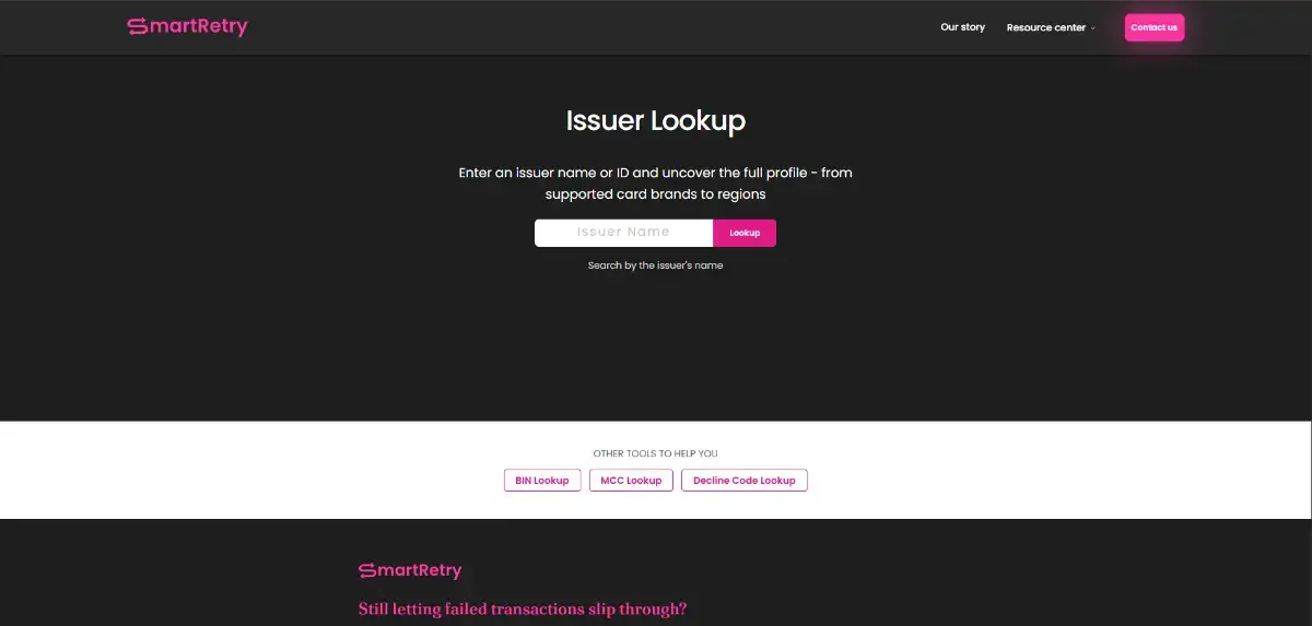 SmartRetry Issuer Lookup image number 11