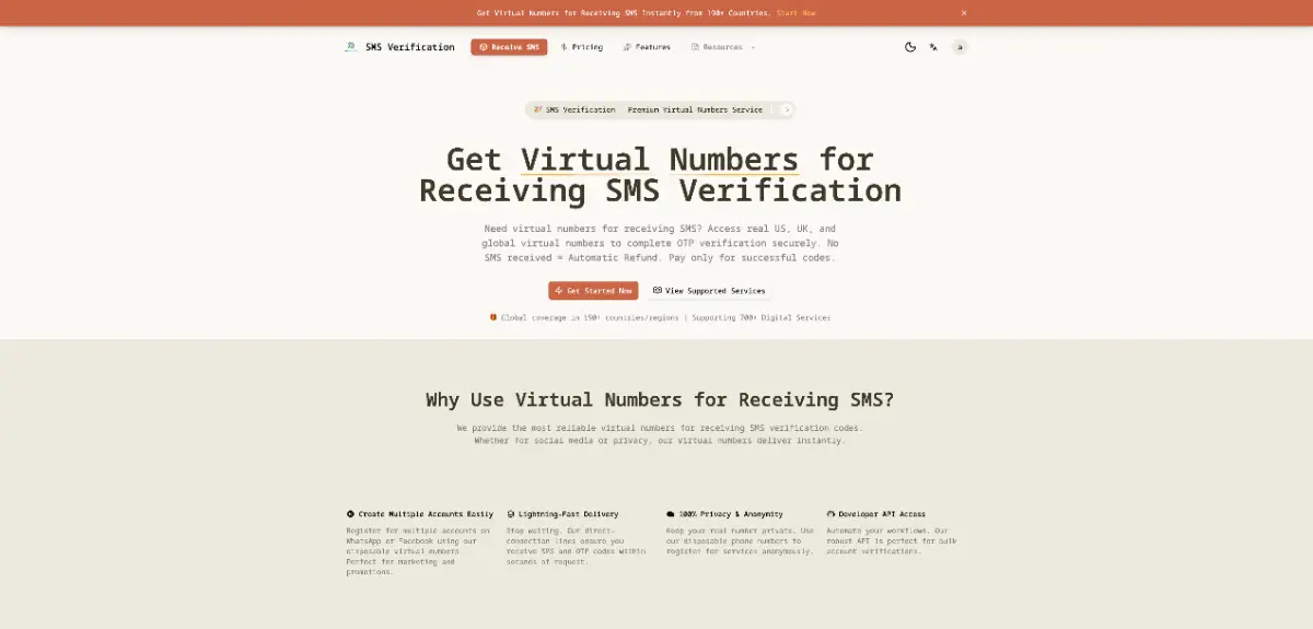 SMS Verification product image