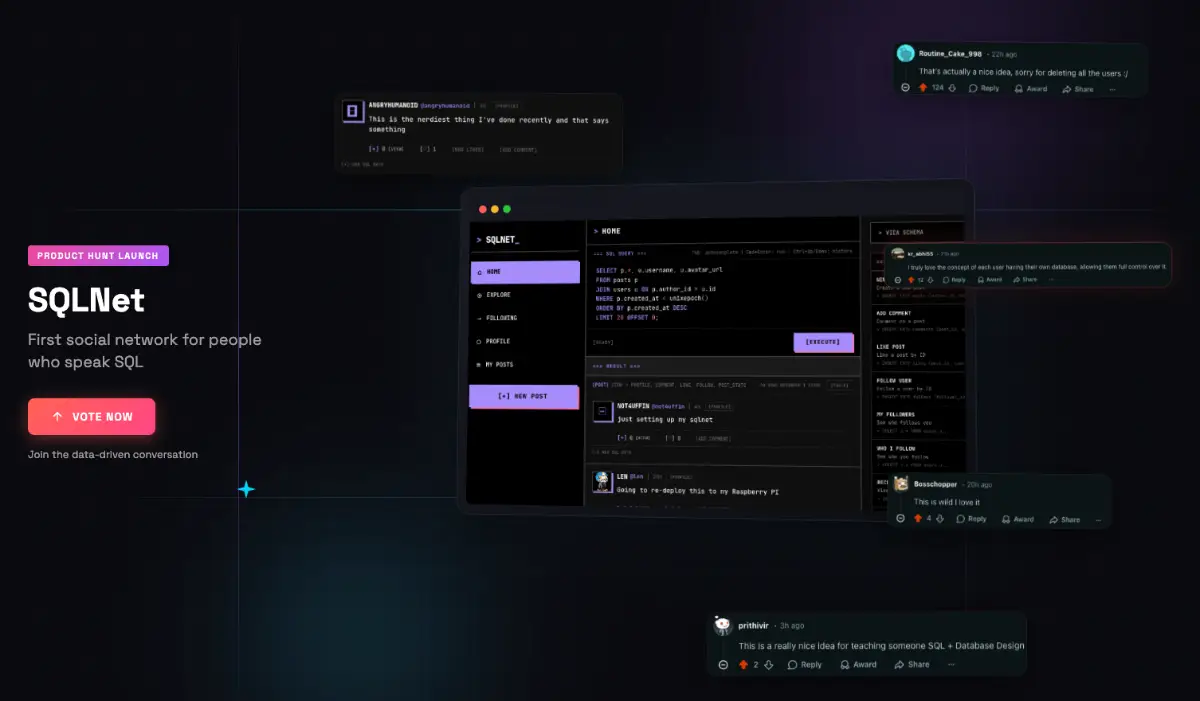 SQLNet - Like Twitter with SQL image number 11