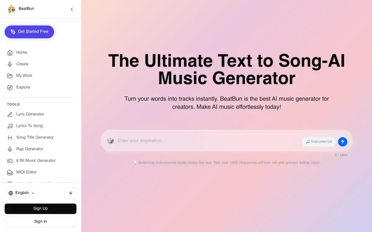 Text To Song BeatBun product image