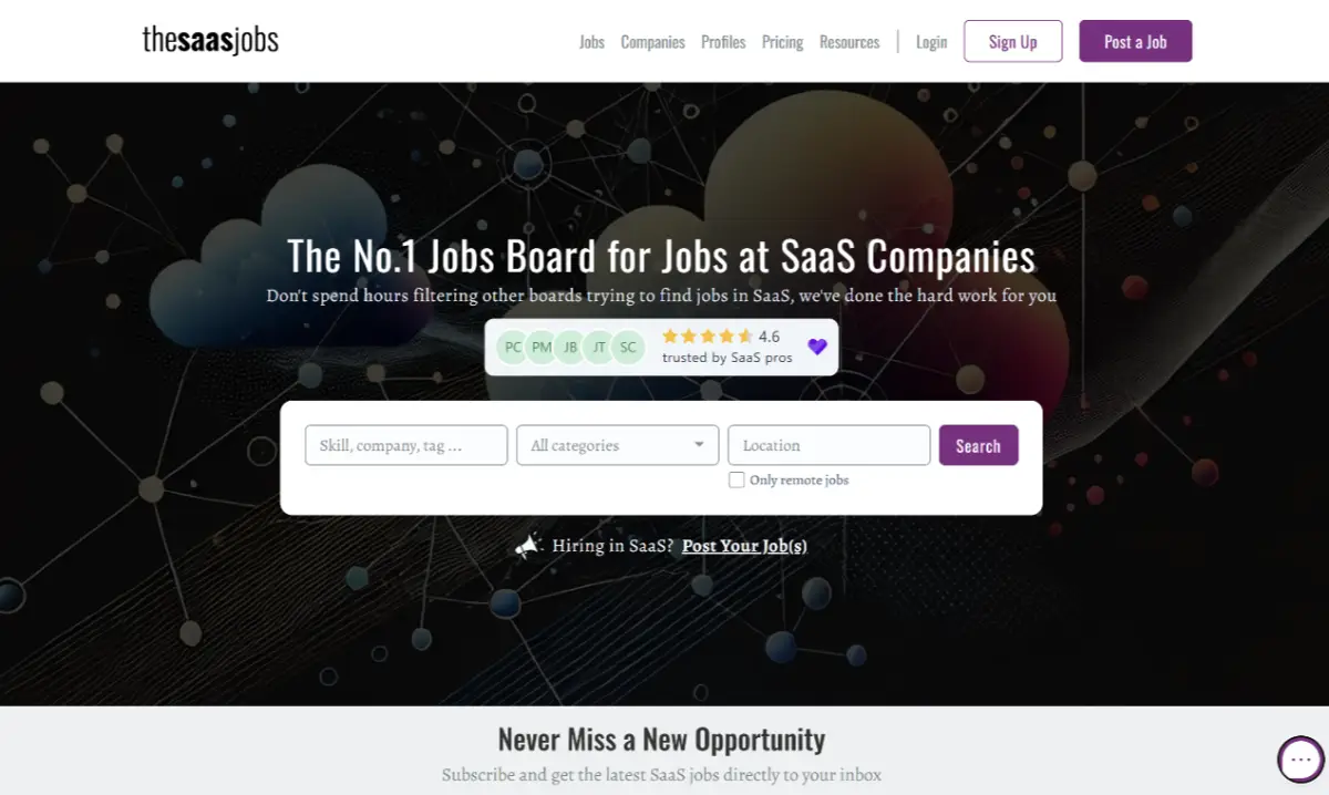 The SaaS Jobs product image