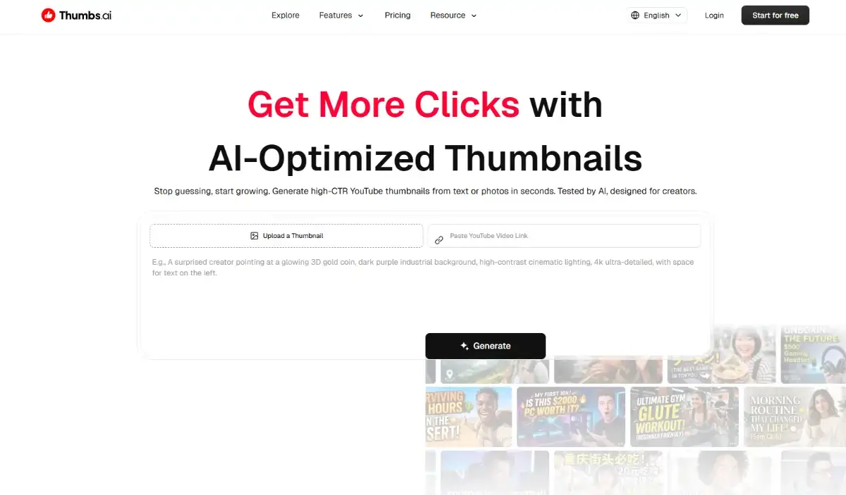 Thumbs.ai product image