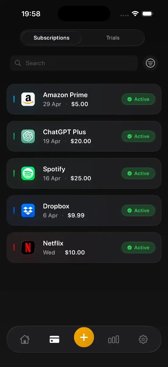 Trackery - iOS Subscription Tracker image number 21