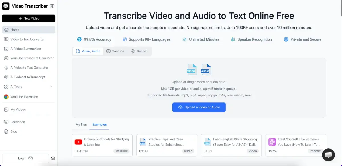 Transcribe Video to Text image number 01