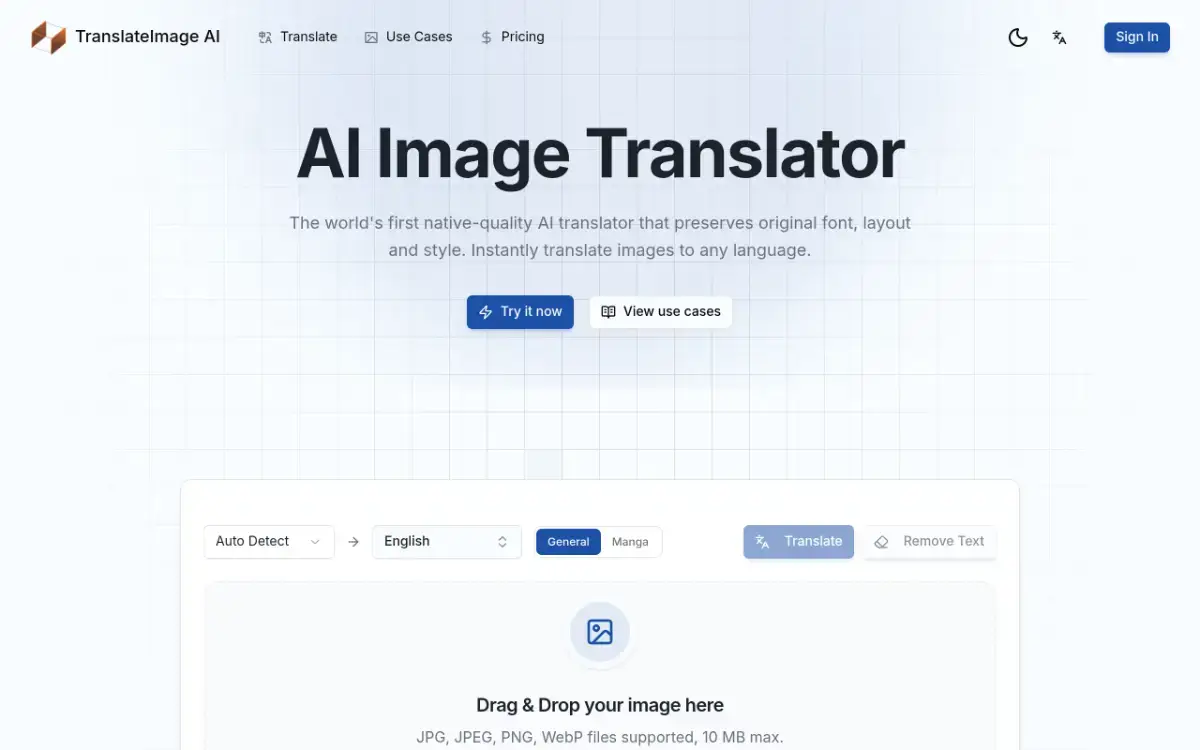 TranslateImage AI product image
