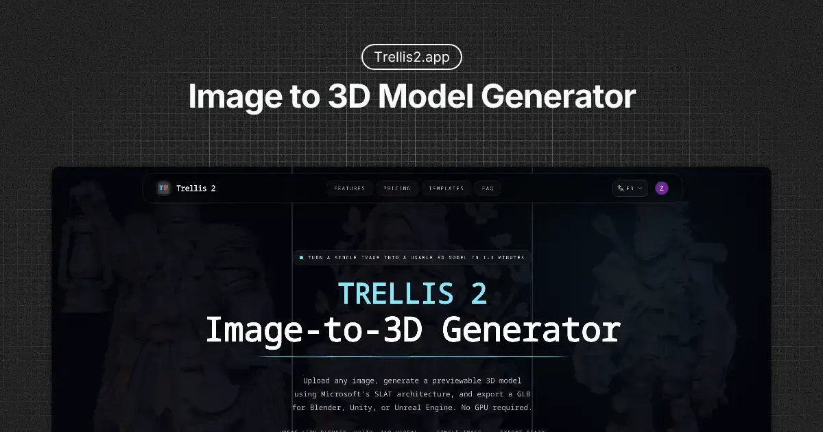 Trellis 2 - Image To 3D product image