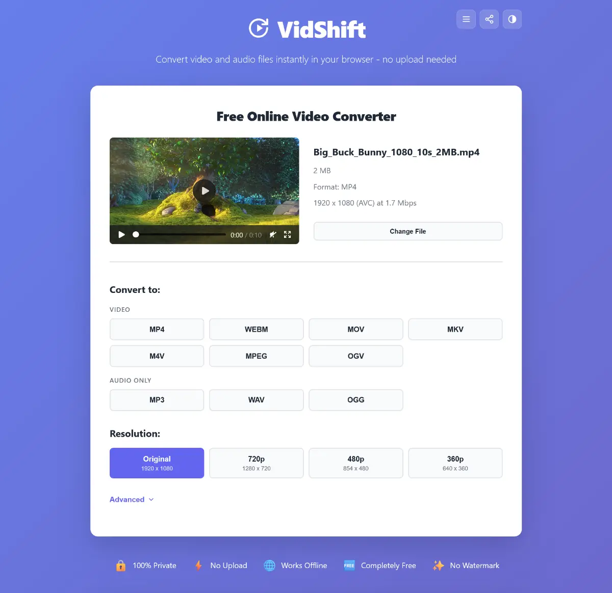 VidShift product image