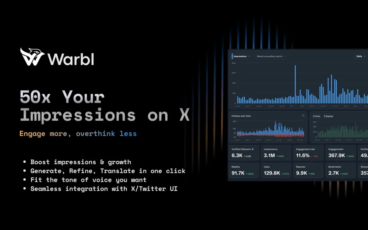Warbl - Engage faster on X image number 01