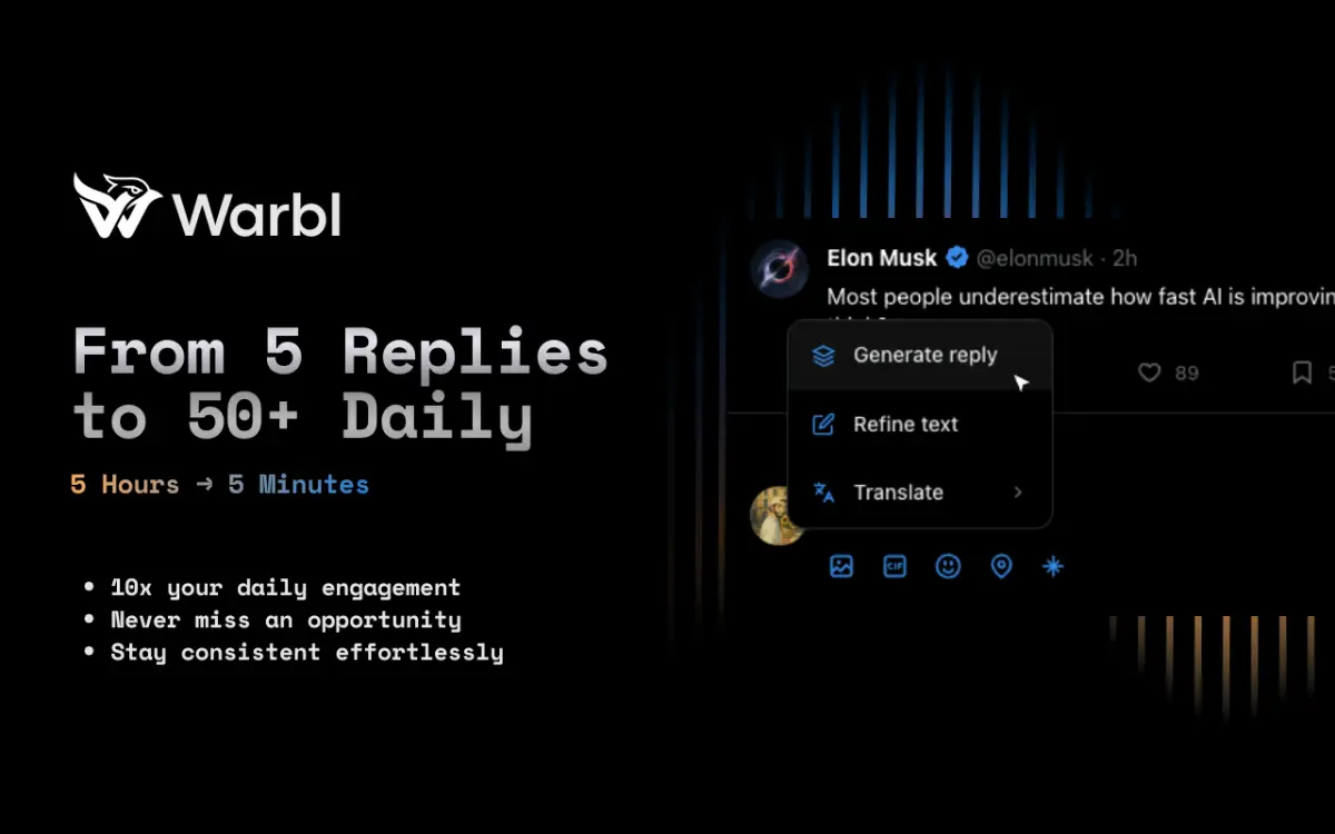 Warbl - Engage faster on X image number 11