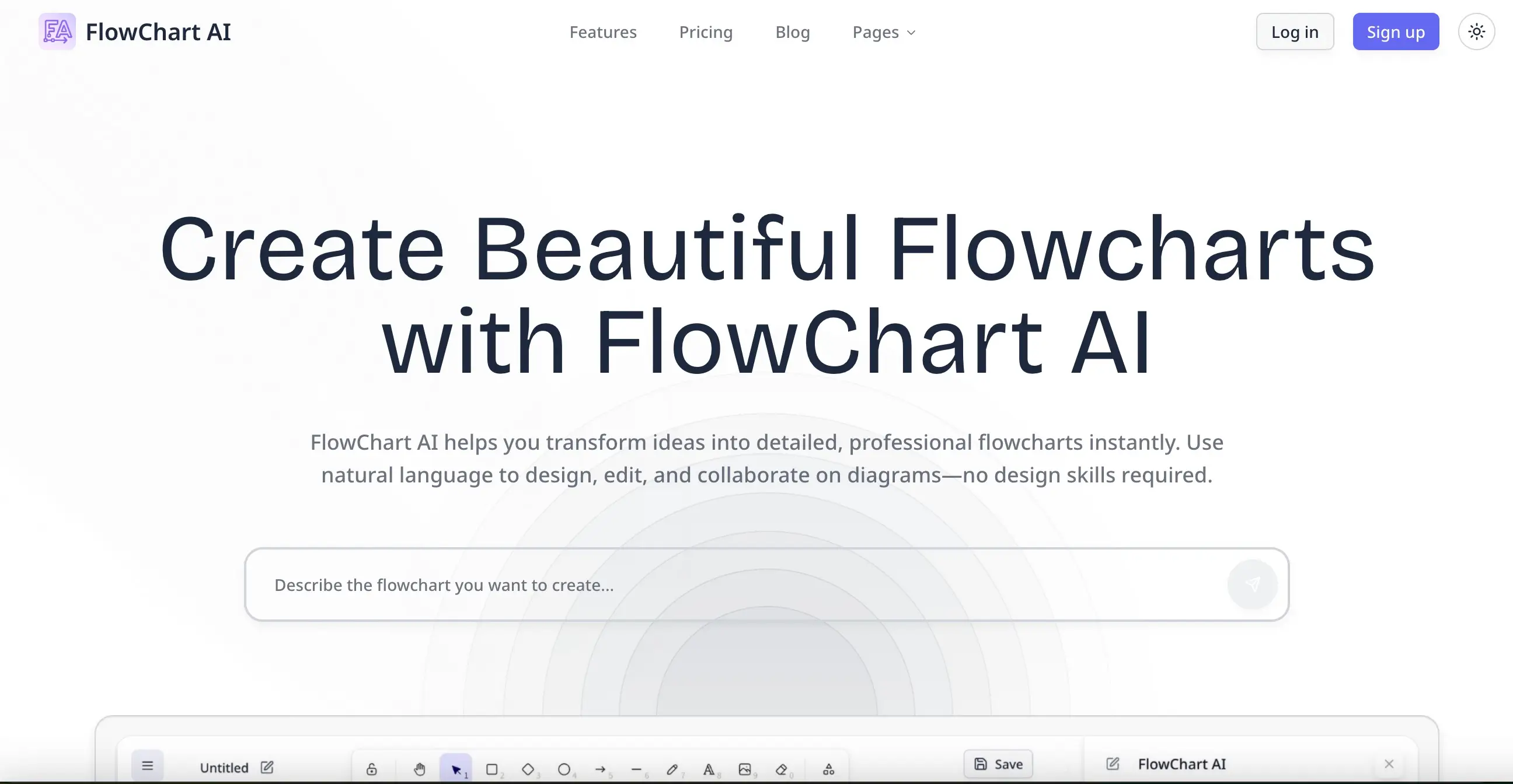 Flowchart AI product image
