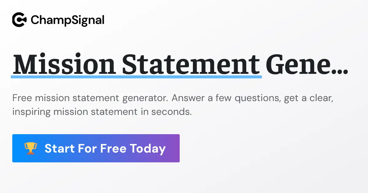 Mission Statement Generator product image