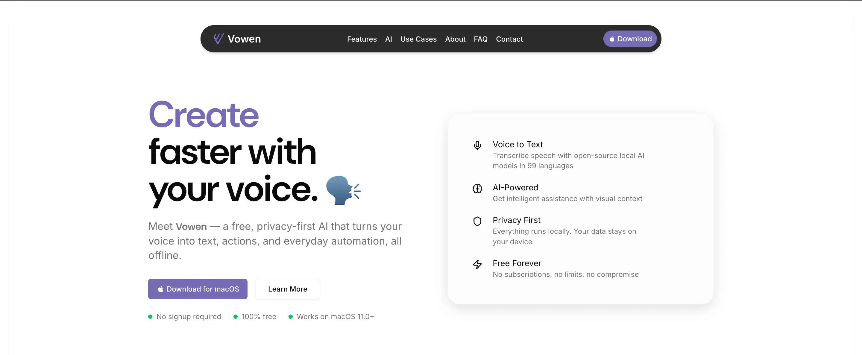 vowen ai product image