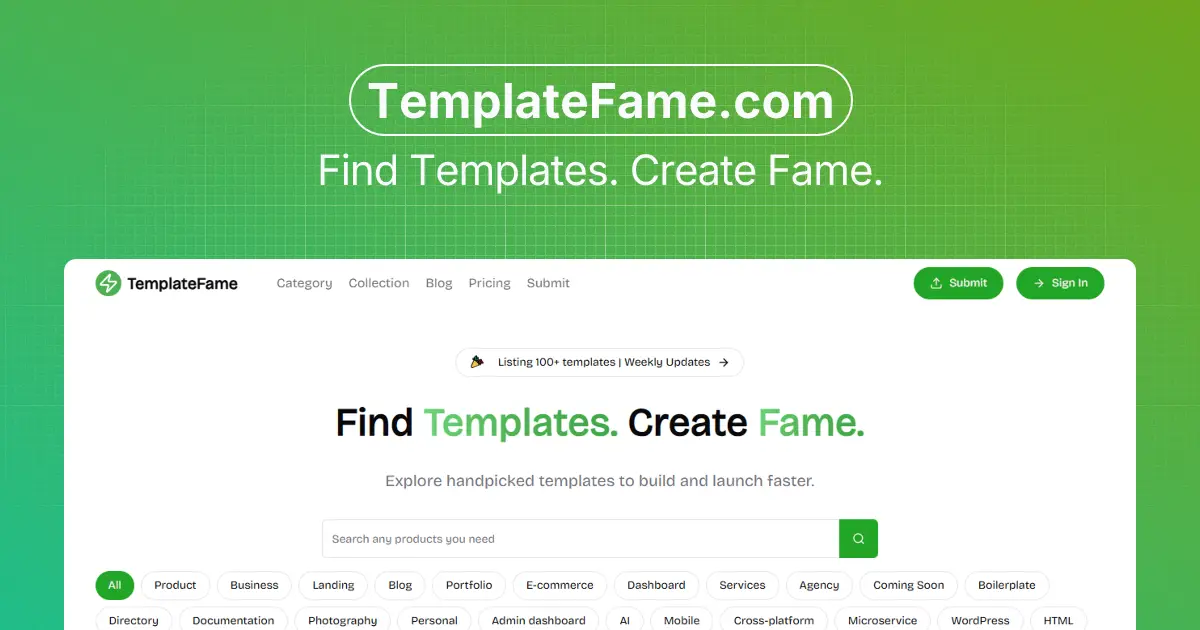 TemplateFame product image