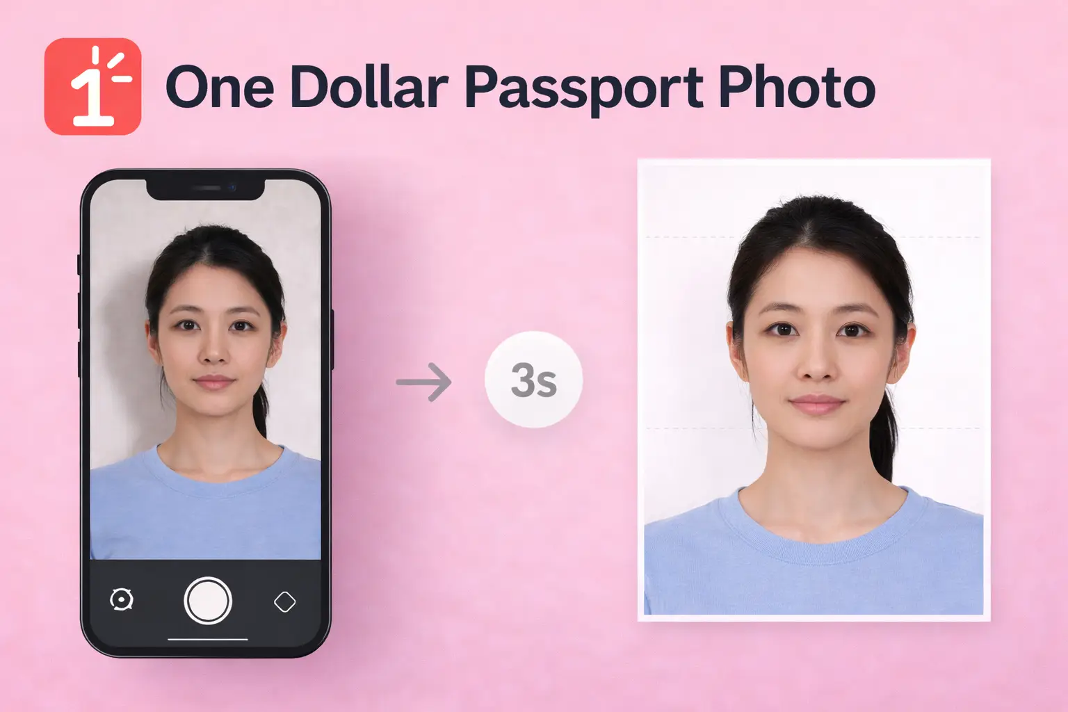One Dollar Passport Photo image number 01