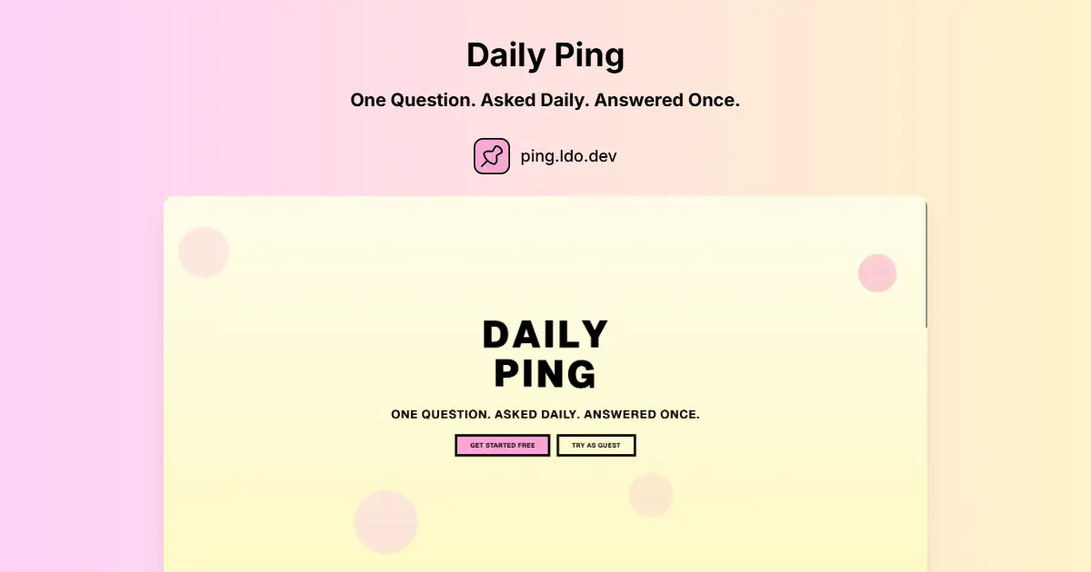 Daily Ping product image