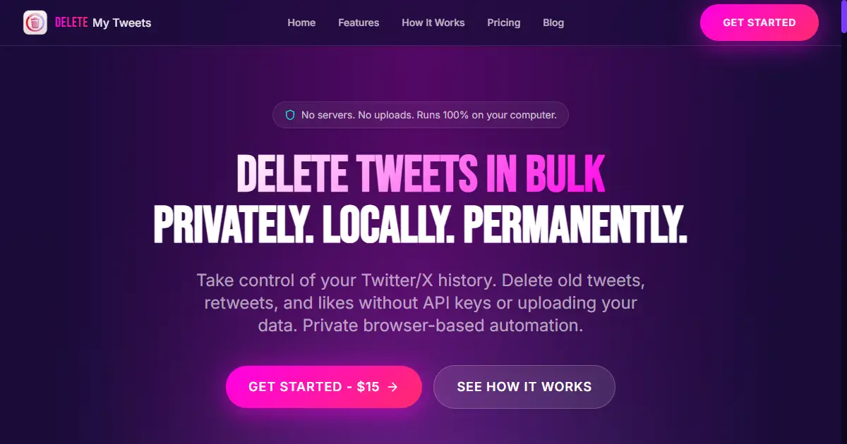Delete My Tweets app product image