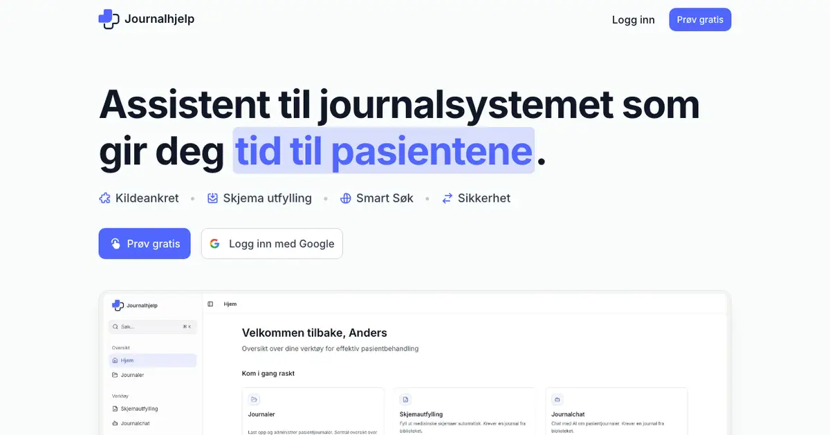 Journalhjelp product image