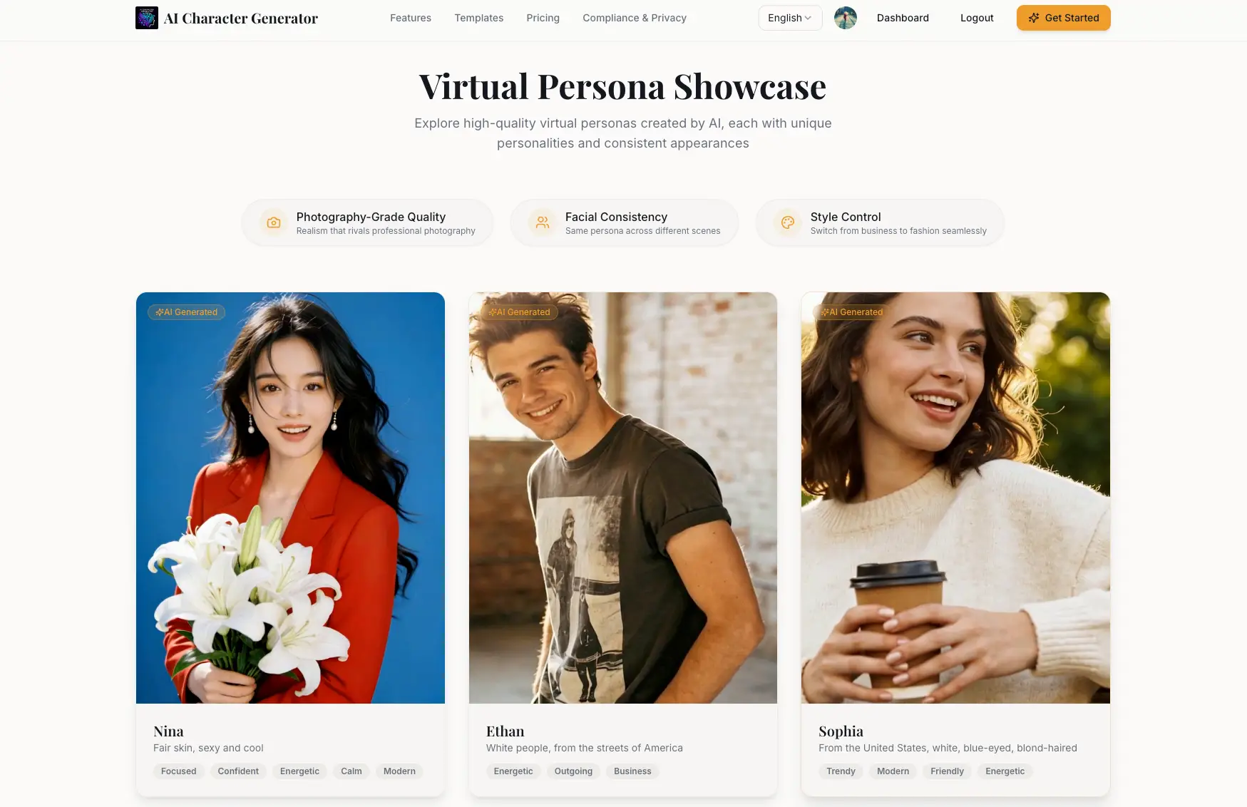 AI Character Generator product image