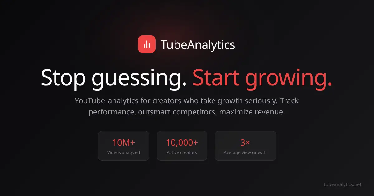 TubeAnalytics image number 11