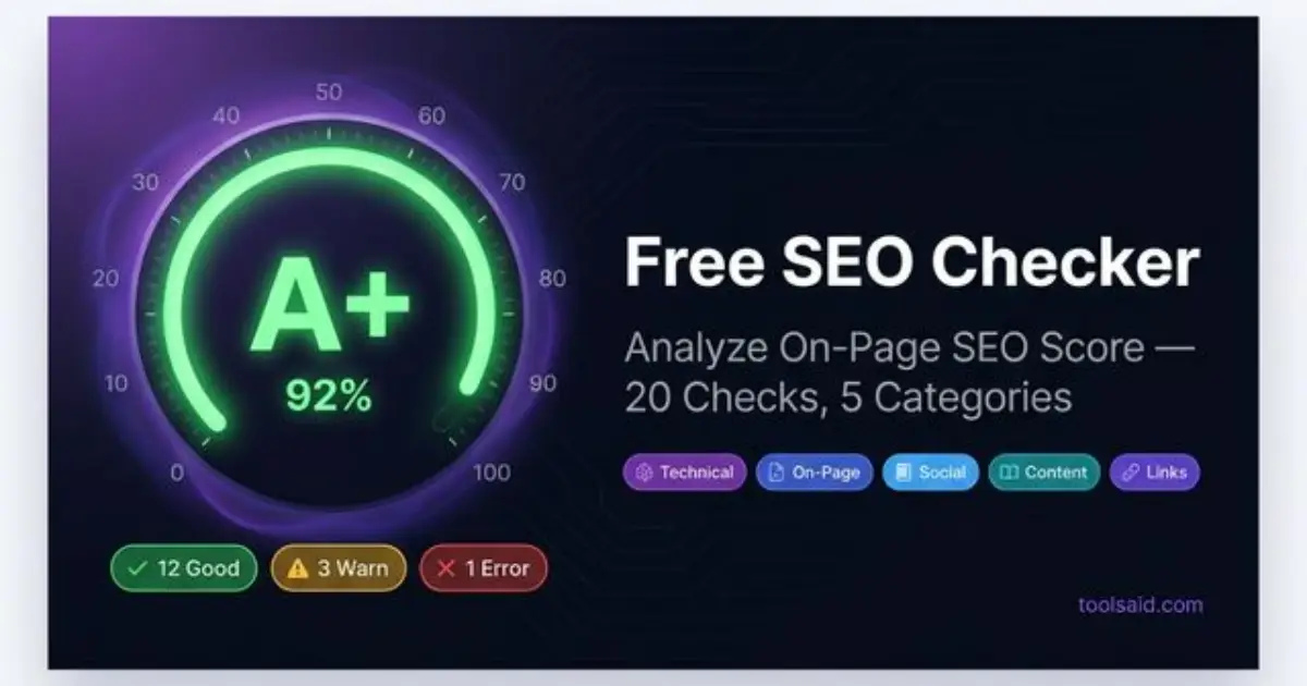 Free SEO Checker product image