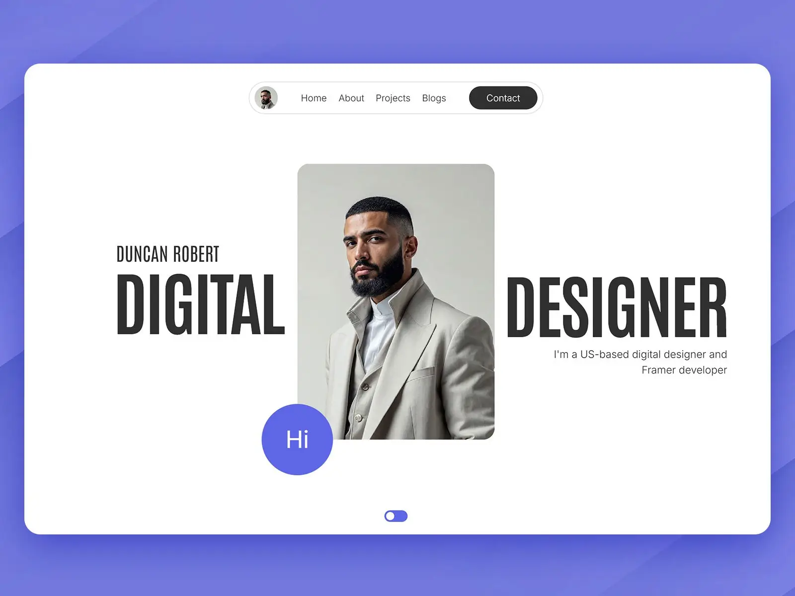 Portavia A modern portfolio template image number 01