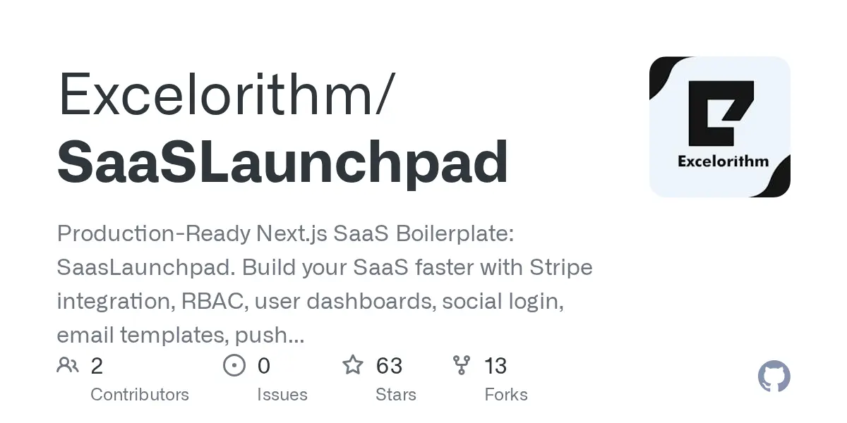 SaaSLaunchpad Nextjs SaaS Starter product image