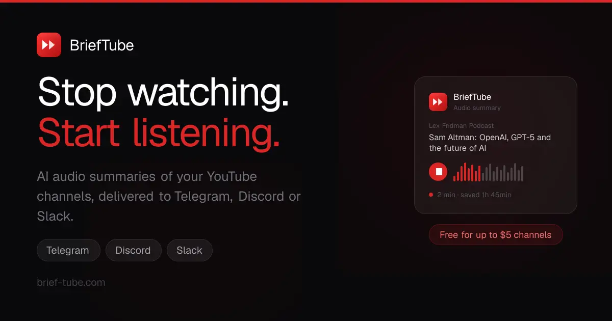 BriefTube product image