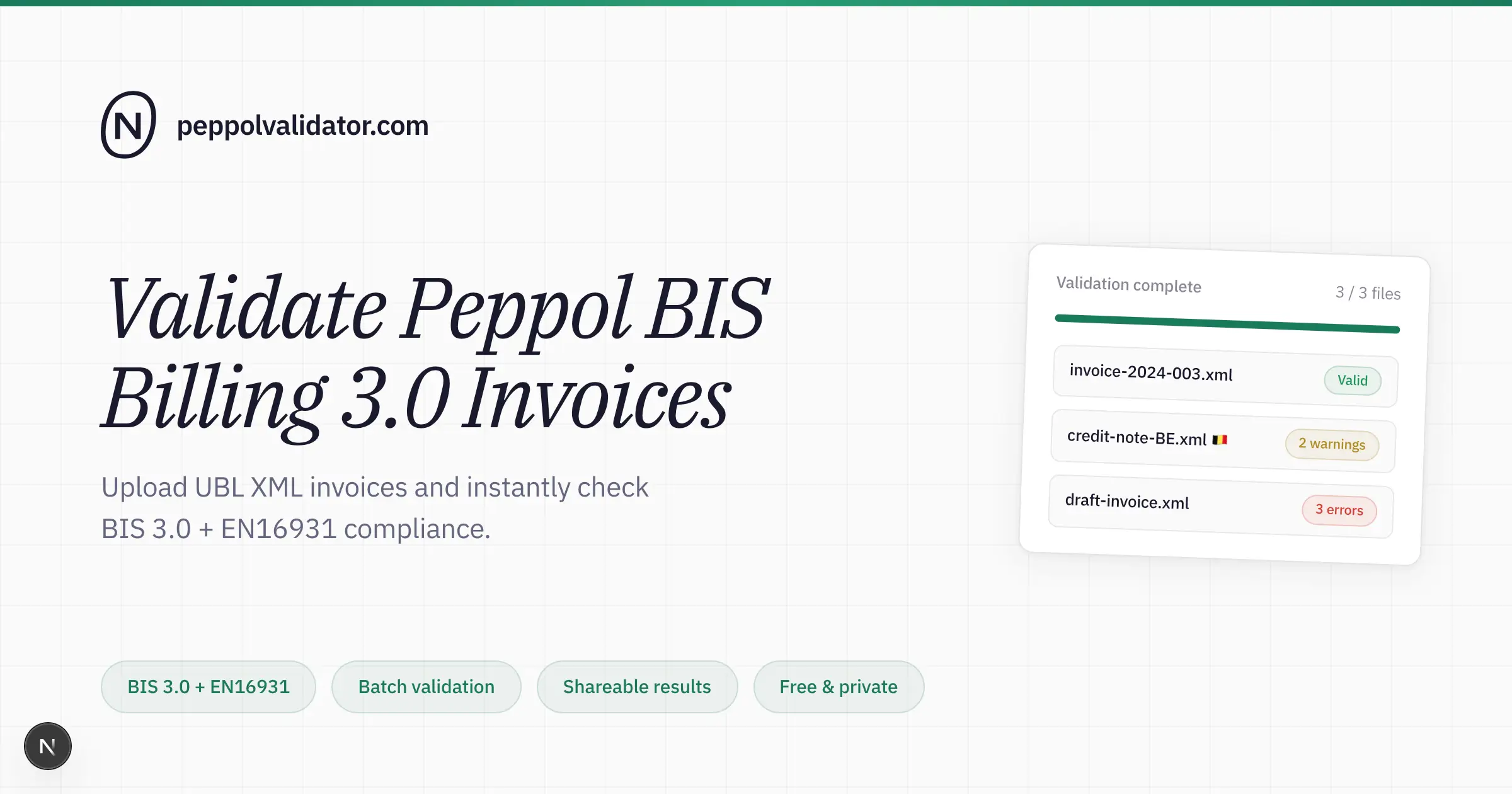 Peppol Validator product image