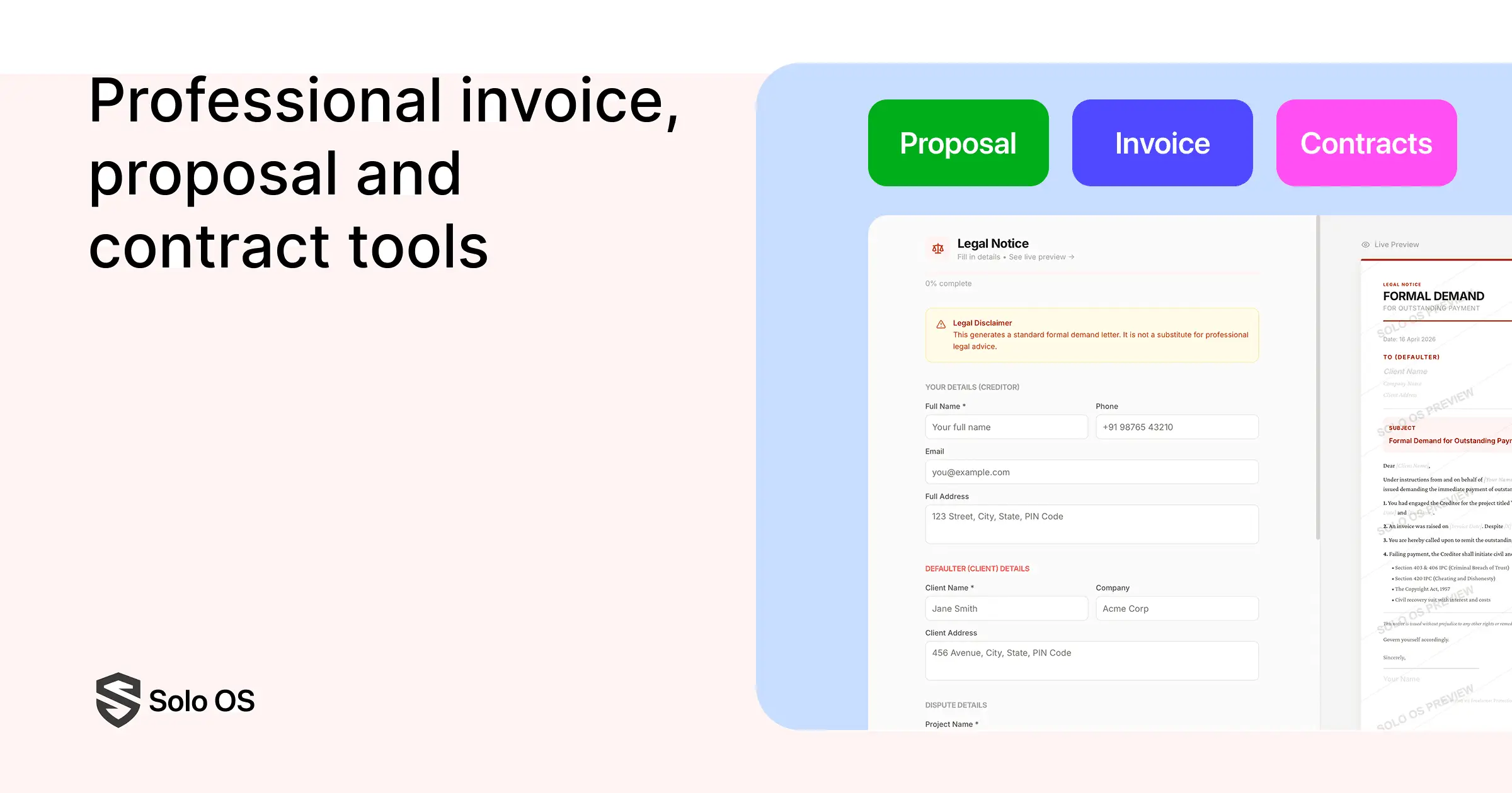Solo OS product image