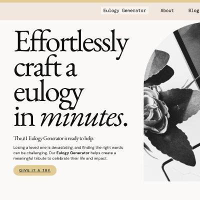 Eulogy Generator