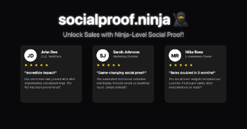 social proof ninja
