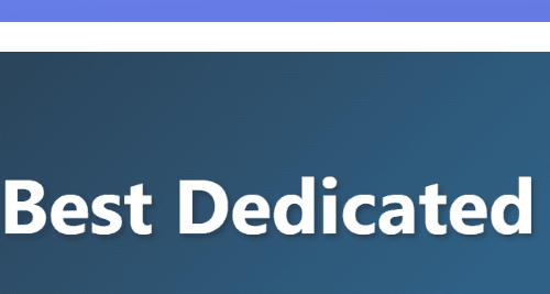 Best Dedicated Web Hosting Server