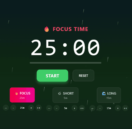 Rain Pomodoro