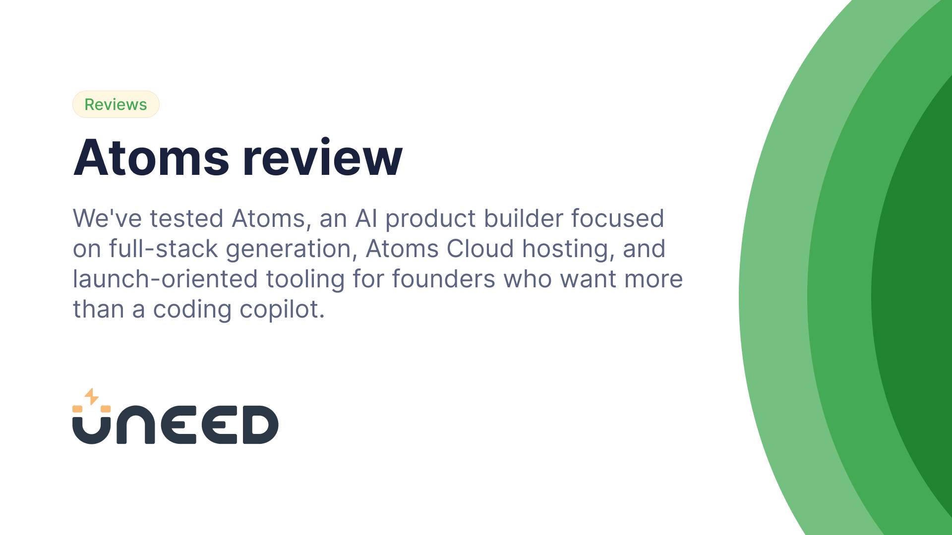 Atoms Review - Full-Stack Vibe Coding for Founders