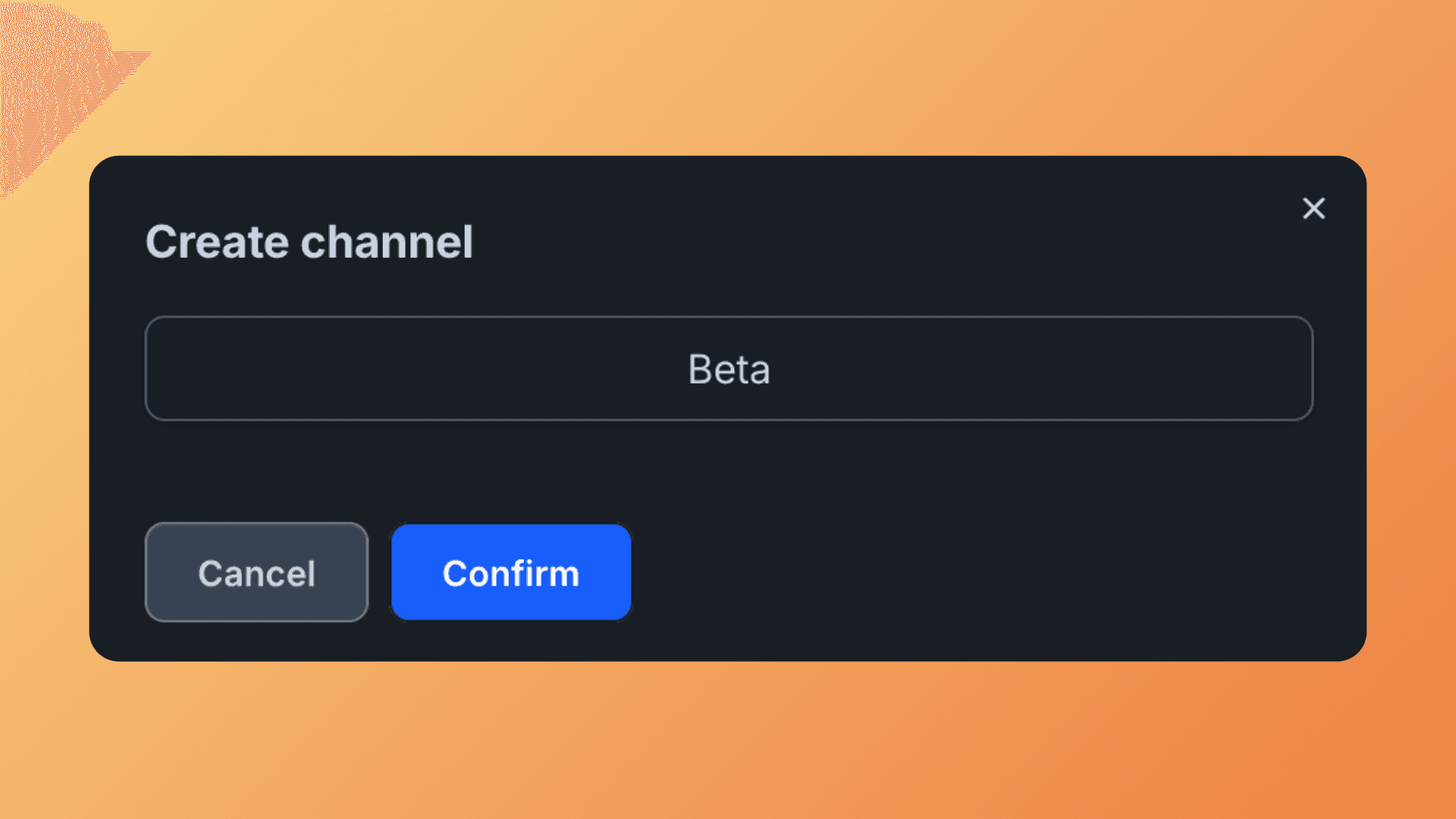 Creating a new channel