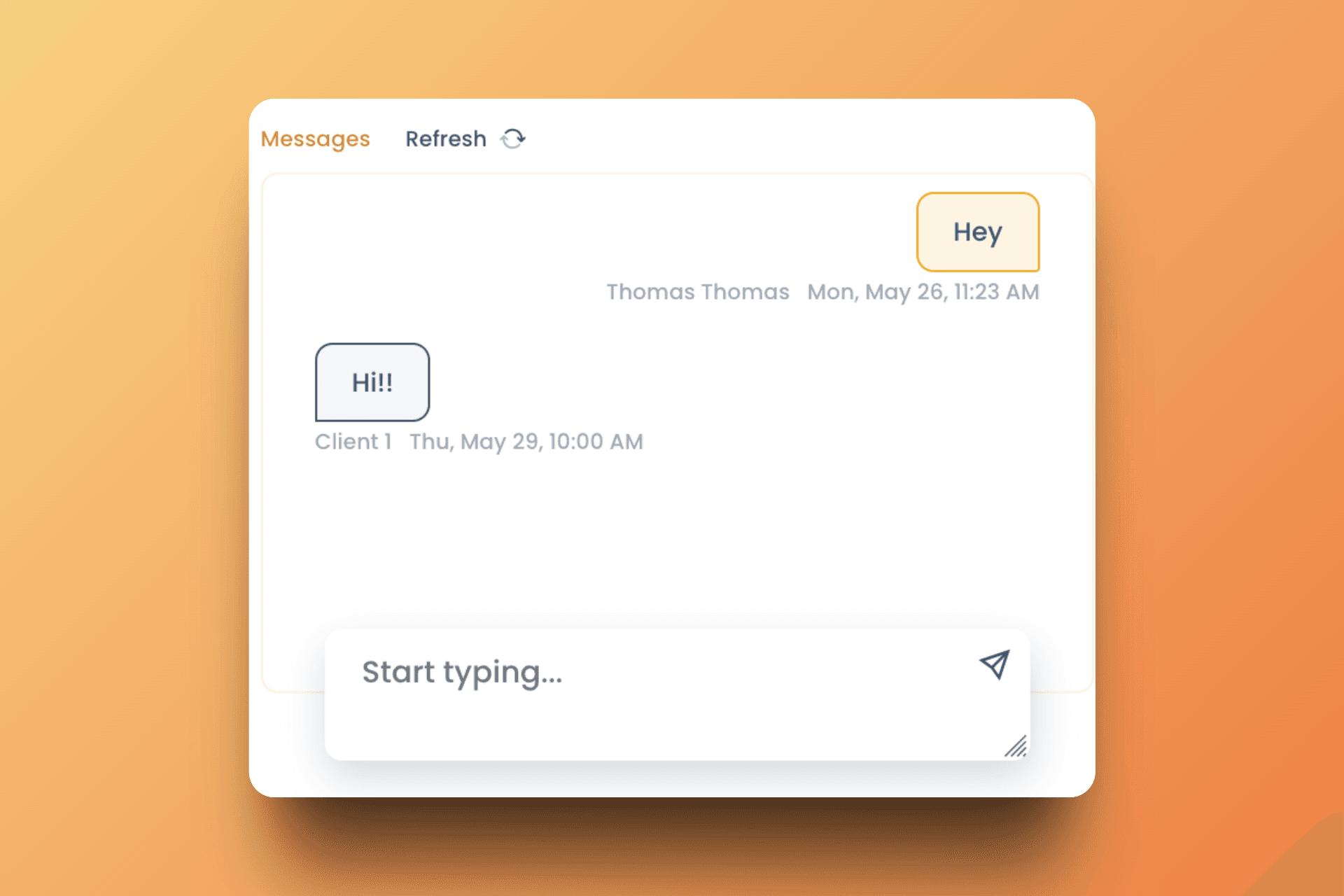 Task-specific messaging keeps communication organized