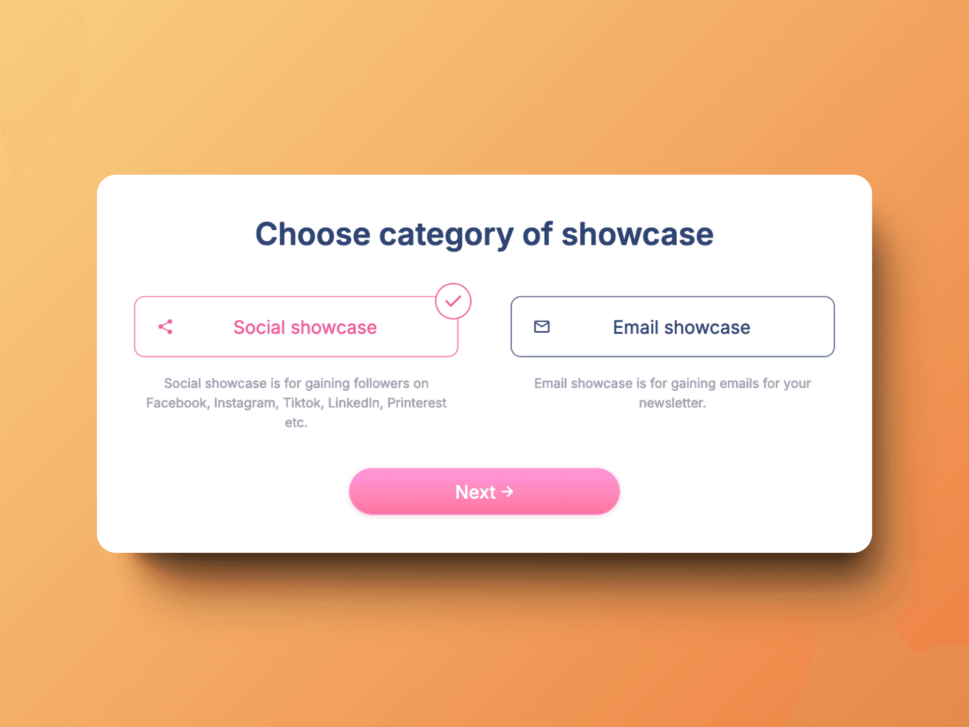 Select Social showcase
