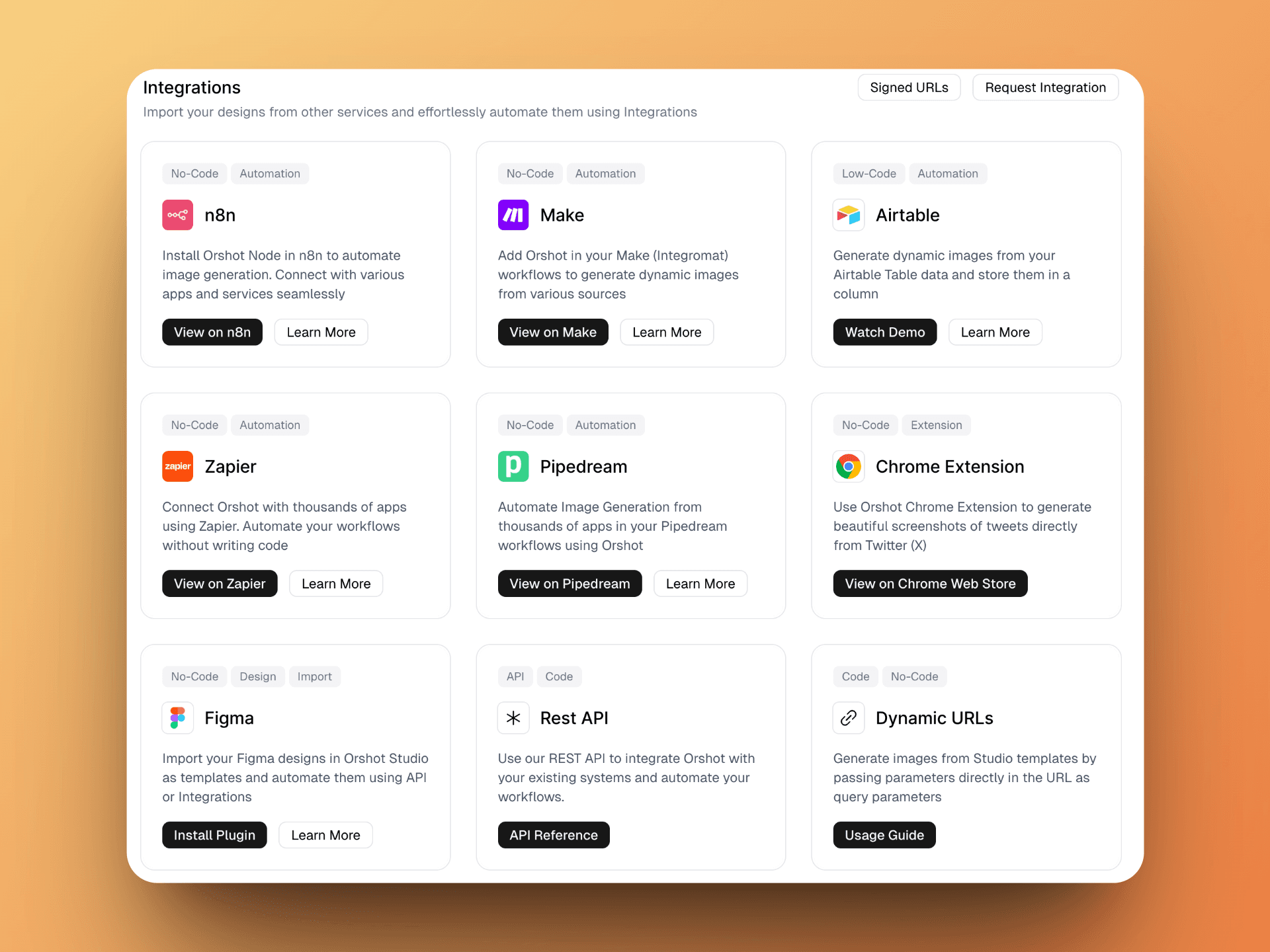Extensive integration ecosystem covering no-code tools, design software, and developer platforms