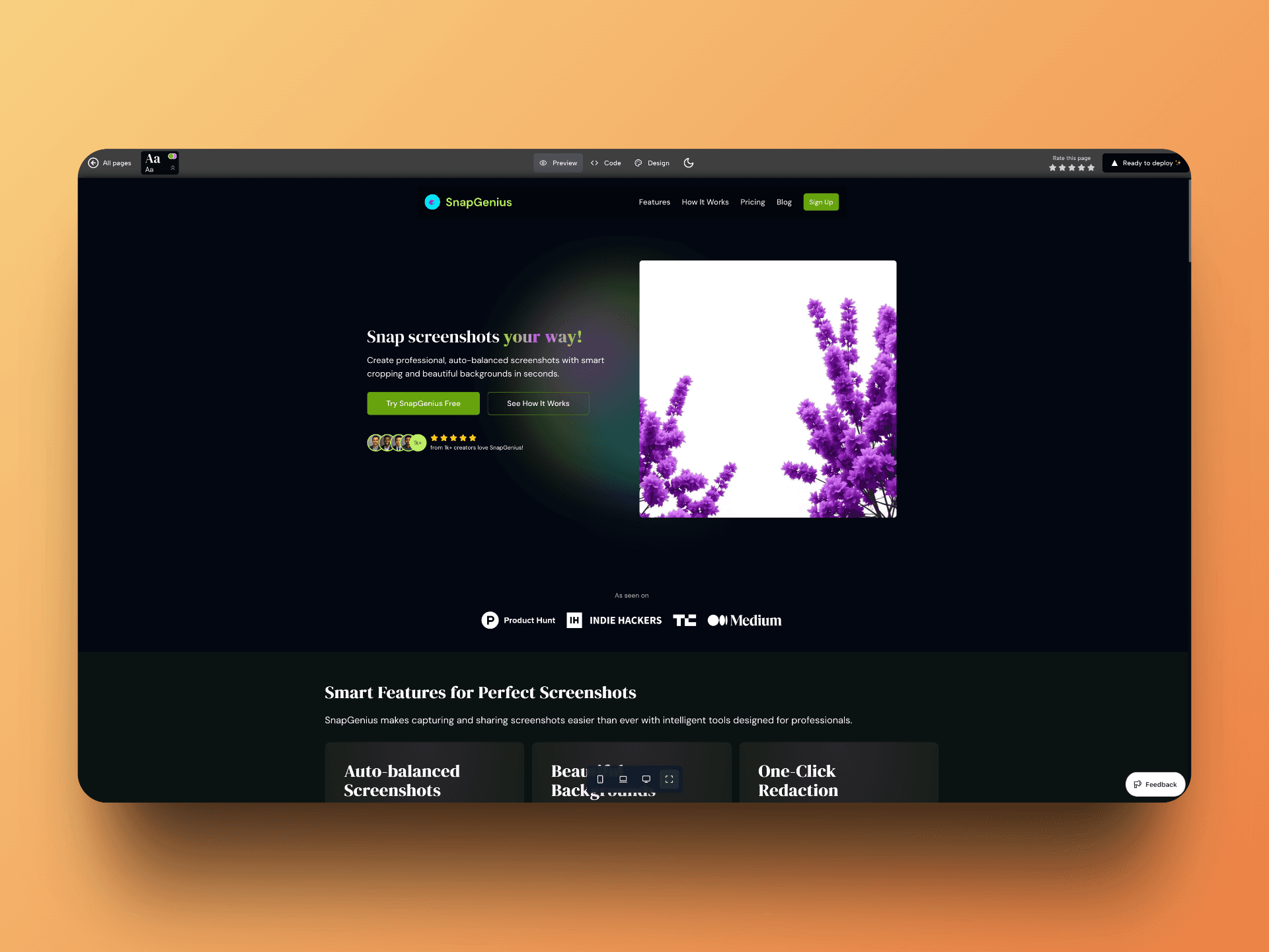 Our website. Its name is SnapGenius ๐ฅฒ