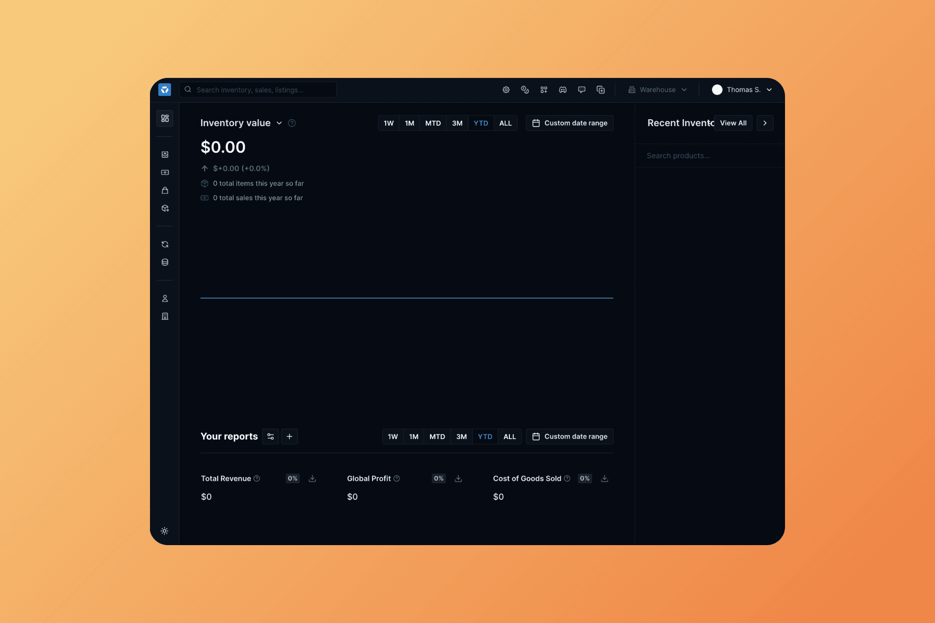 Sophisticated dashboard with real-time metrics and analytics