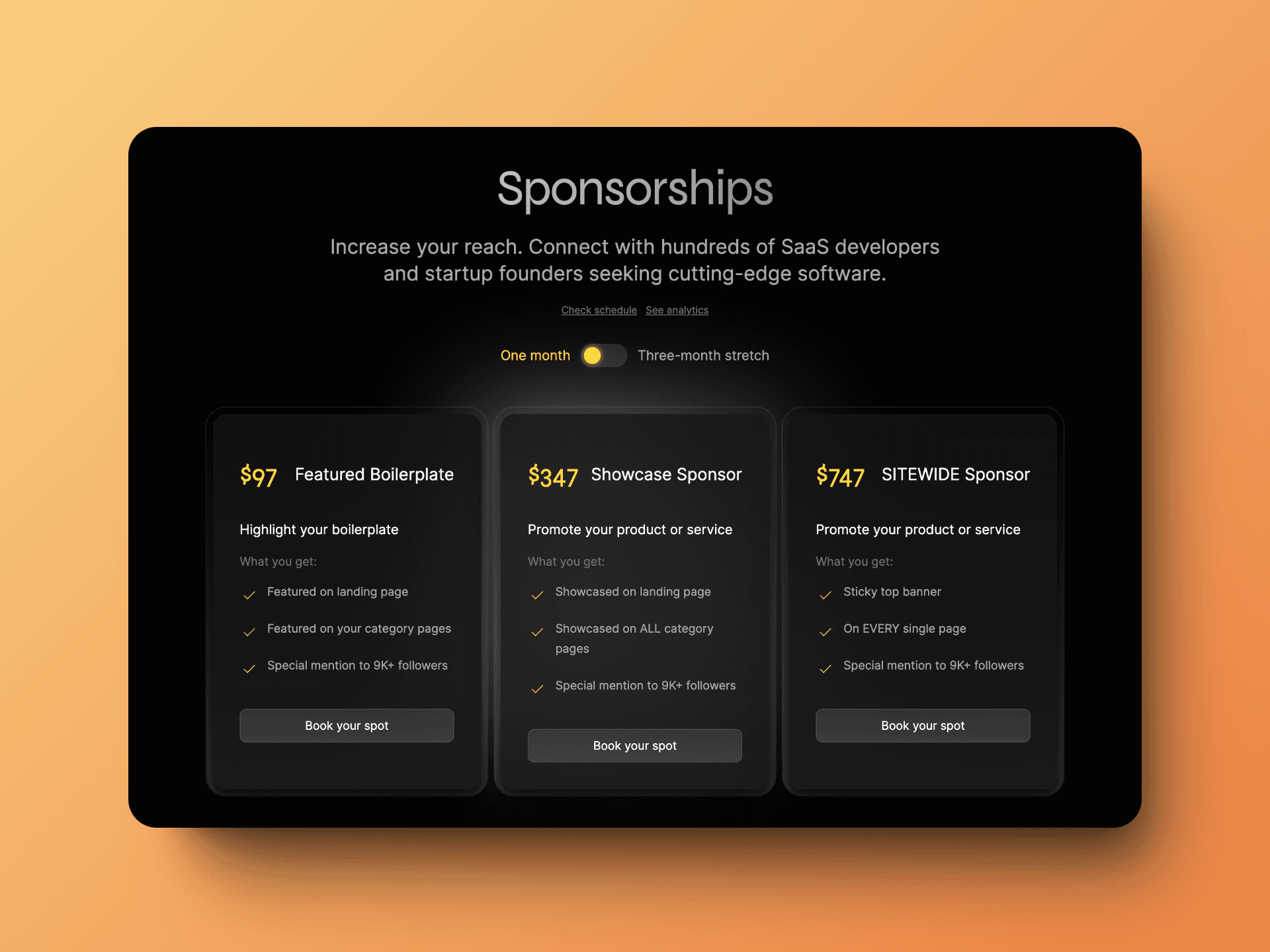 Best SaaS Boilerplates pricing